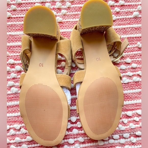 For Love & Lemons x Marais Collab Jardin Glitter Heels Size 10 - Picture 6 of 11